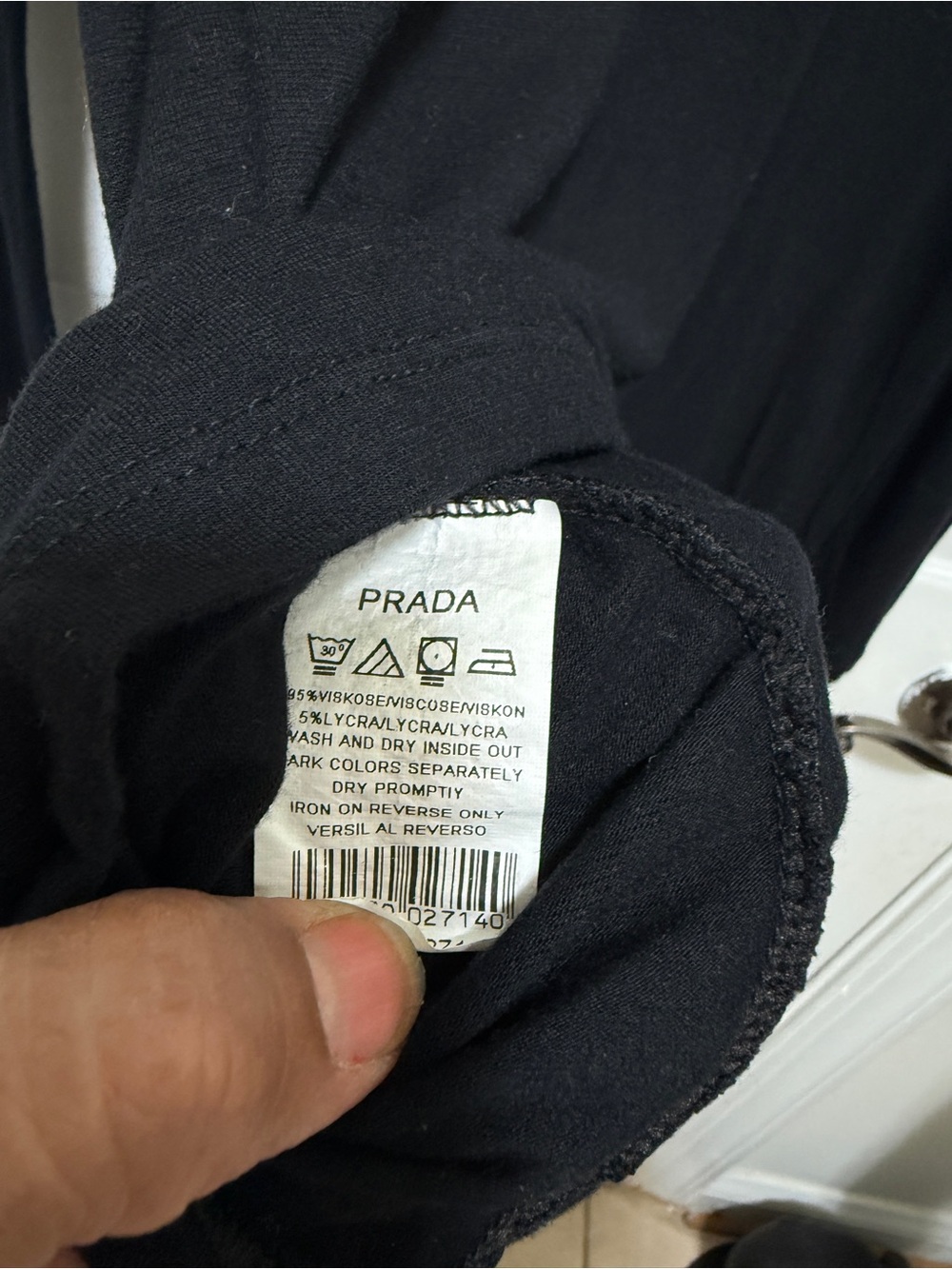 Men's Black Satin Button-Up Shirt. Copy of Louis Vuitton logo brand new. - Picture 10 of 11